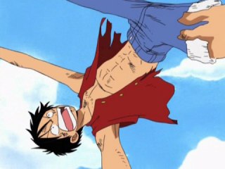 第184話 ルフィ落下! 神の裁きとナミの望み!!