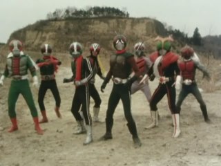 第27話 戦車と怪人ニ世部隊!8人ライダー勢ぞろい