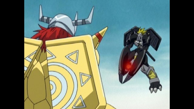 第46話ブラックウォーグレイモンVSウォーグレイモン