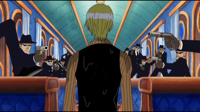 第253話 サンジ突入! 嵐の中の海列車バトル!