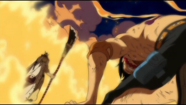 第482話 火をも焼き尽くす能力 赤犬非情の追撃