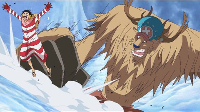 第593話 ナミを救え! ルフィ雪山の戦い