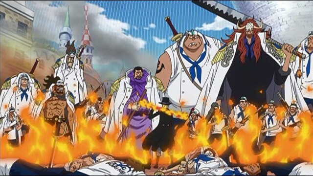 第687話 大激突!参謀総長サボVS大将藤虎