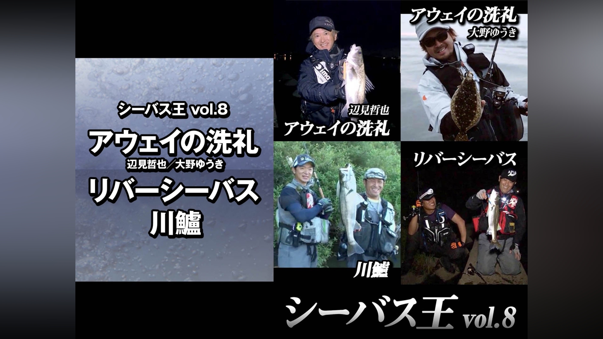 シーバス王vol.8　アウェイの洗礼 辺見哲也/大野ゆうき リバーシーバス 川鱸