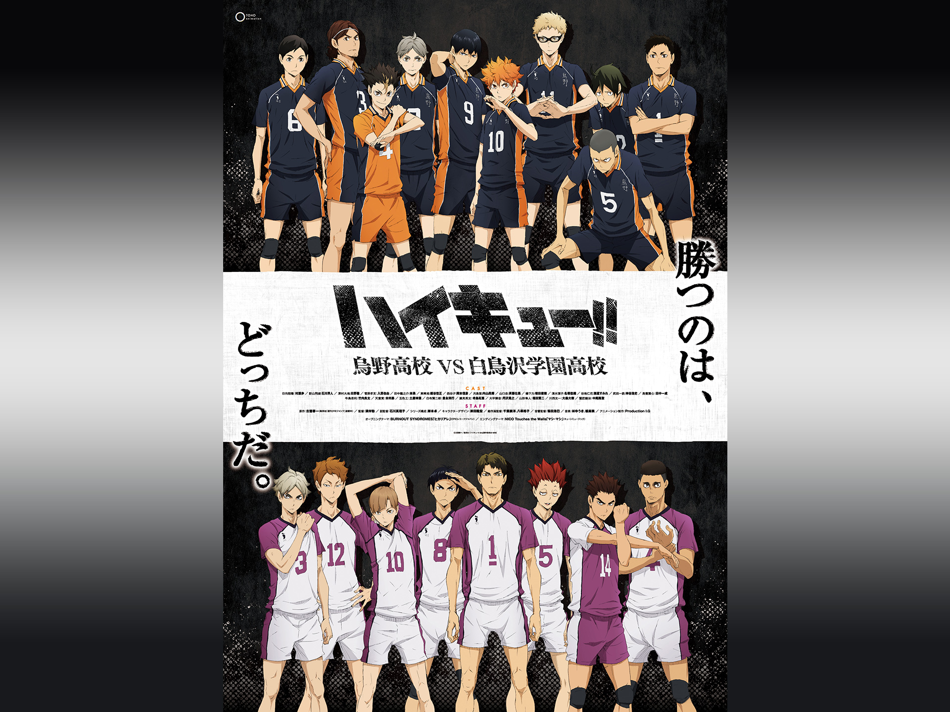 無料視聴あり アニメ ハイキュー 烏野高校 Vs 白鳥沢学園高校 の動画まとめ 初月無料 動画配信サービスのビデオマーケット