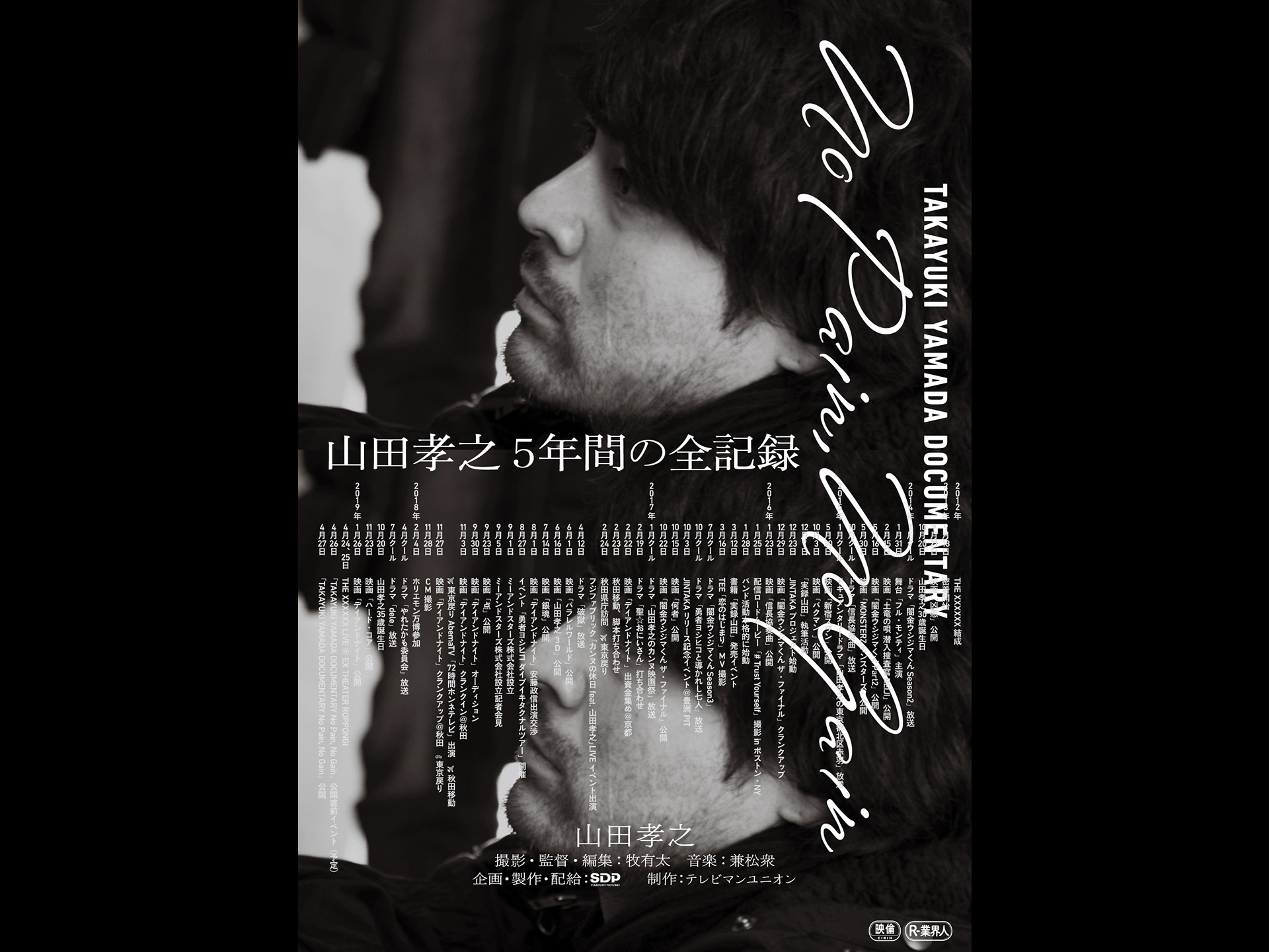 映画 Takayuki Yamada Documentary No Pain No Gain 完全版 1 30歳 フル動画 初月無料 動画配信サービスのビデオマーケット
